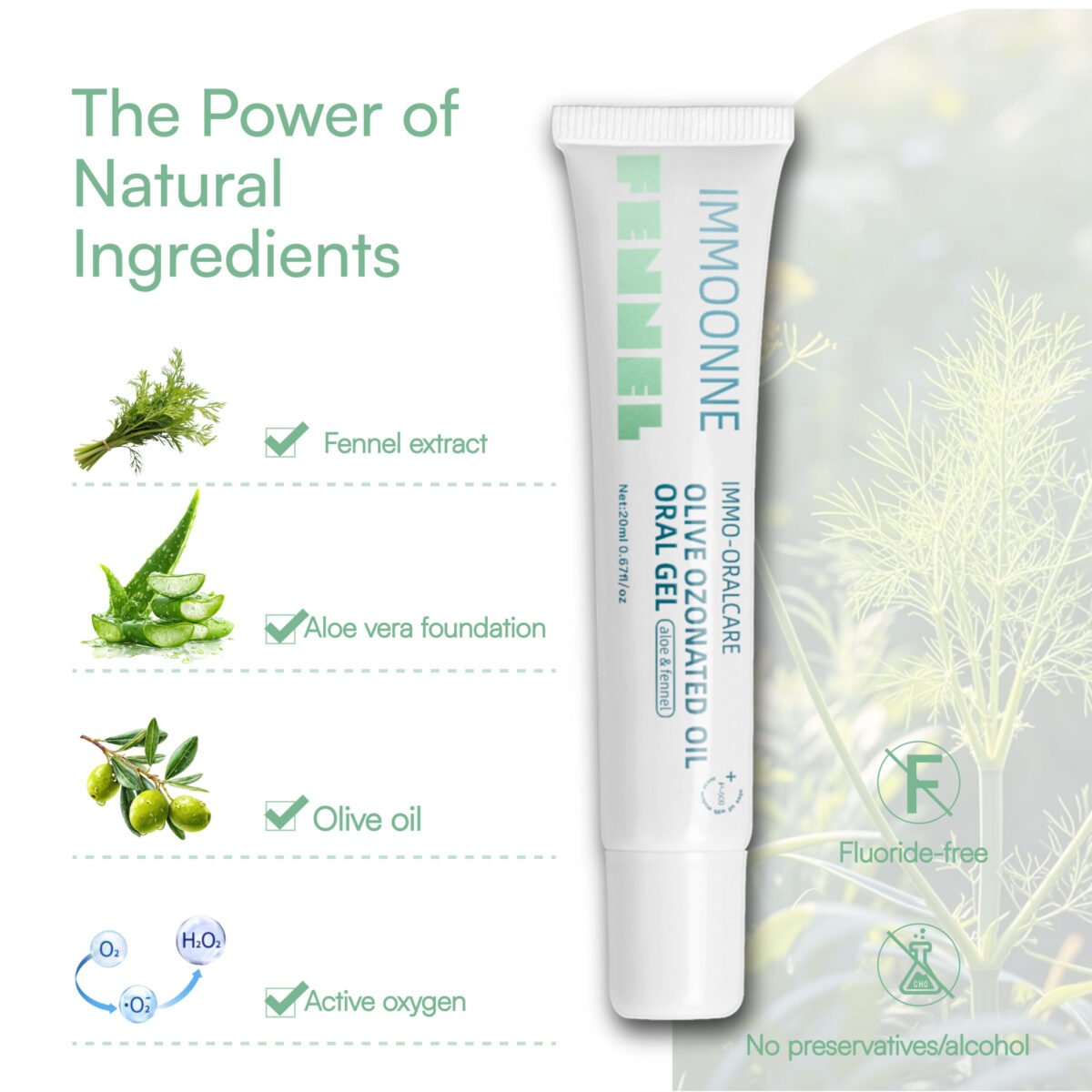 Natural Oral gel - Fennel Flavor - Immagine 2