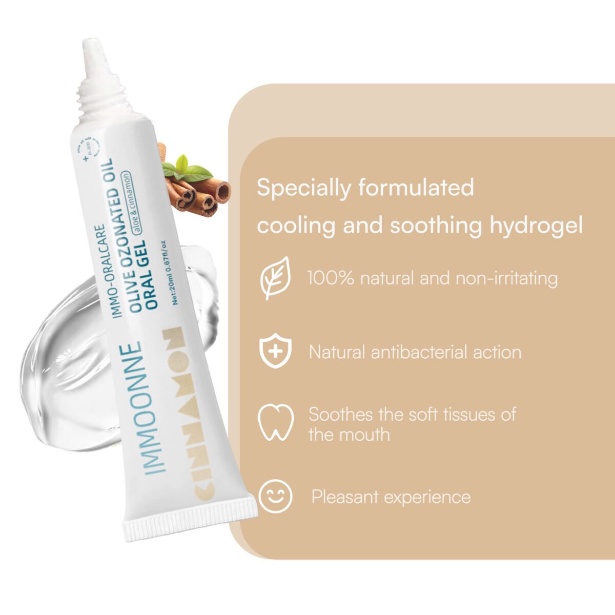 Natural Oral gel – Cinnamon Flavor - Immagine 3