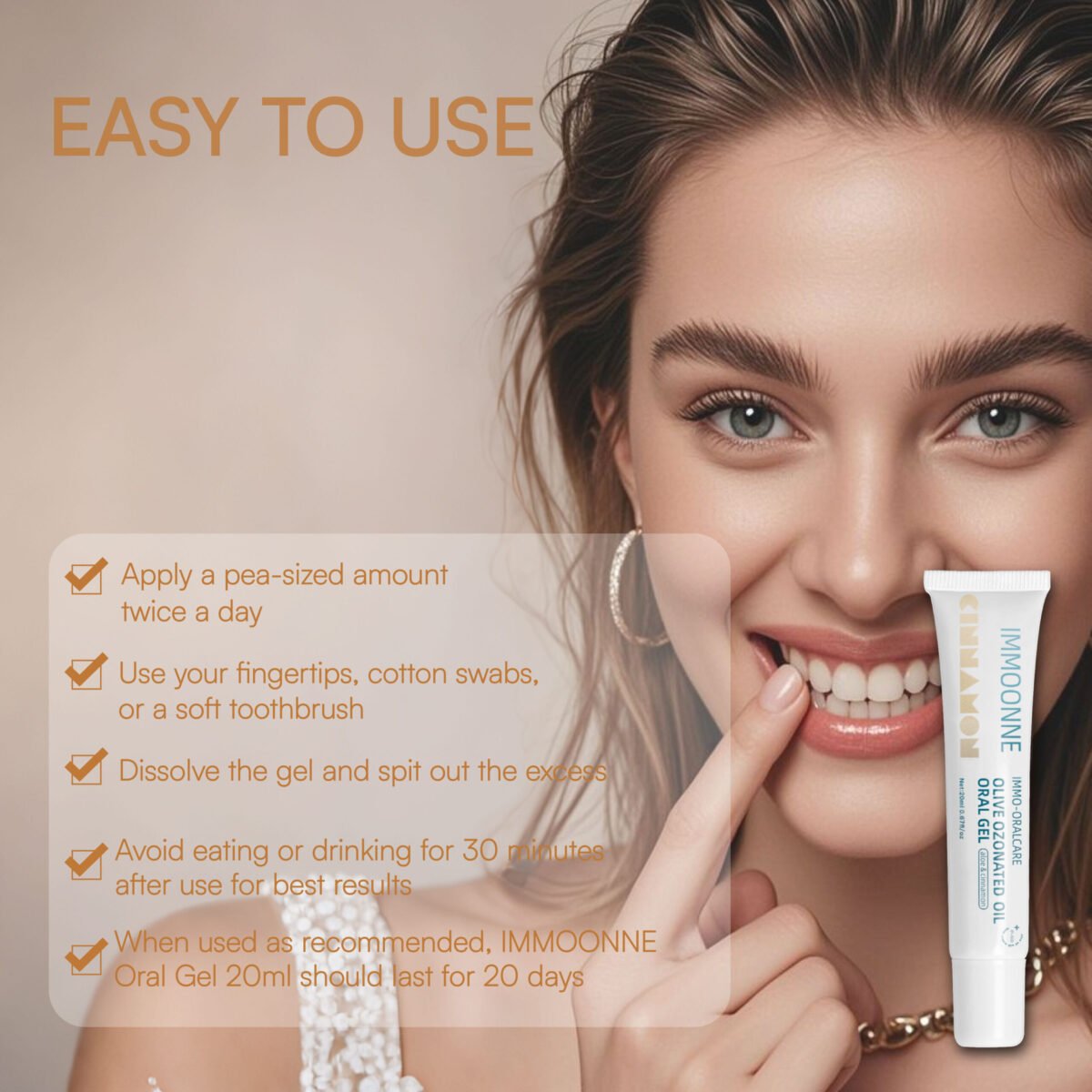 Natural Oral gel – Cinnamon Flavor - Immagine 5